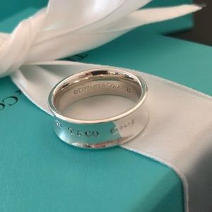 Tiffany & Co 925 silver 1837 ring size 7